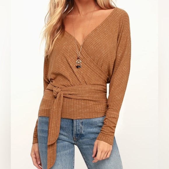 Free People East Coast Moroccan Spice Draped Dolman Sleeve Wrap Top - Picture 1 of 10